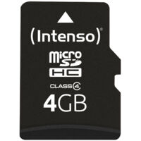 Intenso 3403450 memoria flash 4 GB MicroSDHC Classe 4