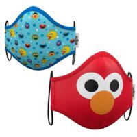 Mascherina Igienica in Stoffa Riutilizzabile Sesame Street Premium 3-5 anni