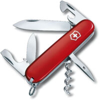 Coltello da tasca Bantam rosso, 12 funzioni, 26x14x91mm, peso 59g. Victorinox