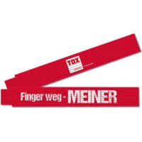 Metro pieghevole 2 m "Finger weg - MEINER"