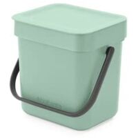 Brabantia Sort e Go Contenitore per Rifiuti Verde Giada 3 Litri