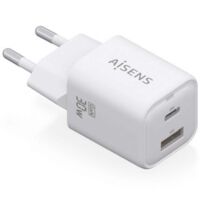 Caricabatterie da Parete Aisens ASCH-30W2P020-W Bianco 30 W (1 Unità)