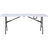 resol grupo Easy 180 Tavolo Pieghevole, Bianco, 180x75