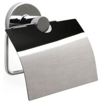 Porta rotolo carta igienica con coperchio in acciaio inox zamak 6311000 martins tatay