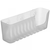 Cesta portaoggetti con ventose Plasticos Tatay 11x30x8,5 cm ghiaccio