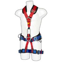 Imbracatura di sicurezza portwest comfort plus rosso 4 punti