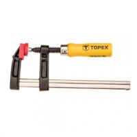 Strumento di serraggio topex 12a100 guida in acciaio manico ergonomico in legno