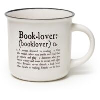 Legami - Cup Puccino, Tazza in Porcellana New Bone China, Tema Book Lover, Take a Break Collection, Capacità 350 ml, Lavabile in Lavastoviglie, Utilizzabile in Microonde
