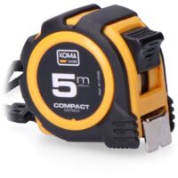 Metro a nastro koma-tools compact ABS 5 m sicurezza clip cintura