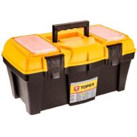 Cassetta attrezzi topex 79r125 con serratura organizer rimovibili