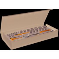 TC 19-20-MU-10 Set di chiavi a bussola 1/4"+1/2" 52 pezzi
