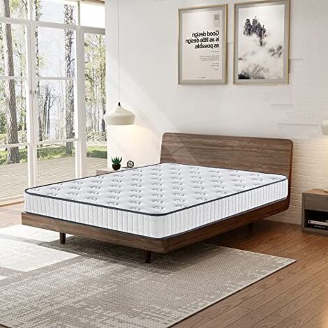 Stanew – Matelas en mousse 90x190cm – Épaisseur 22cm – Mousse à mémoire de forme respirante – Traitement anti-acariens – Rembourrage hypoallergénique