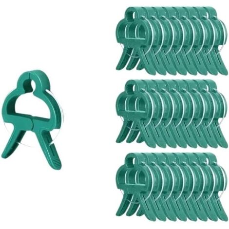 Tuteurs pour plantes 50 pièces Clips pour plantes Clips stables Clips pour plantes, clips pour plantes de jardin réutilisables pour les petites (1/5)