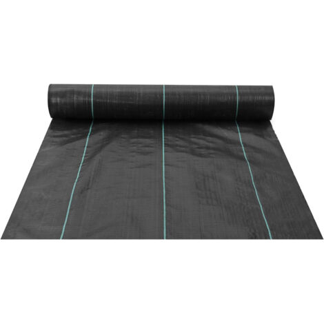 Toile de paillage 5mx4m 70g/m² - Bâche géotextile anti-mauvaises herbes anti-UV perméable à l'eau anti-repousse (1/5)