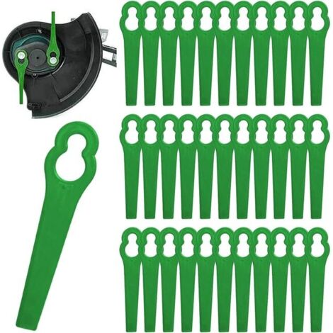 Lot de 50 lame de tondeuse en plastique, lame de rechange compatible avec tondeuse sans fil modèle universel L83, lame de tondeuse en plastique (1/5)