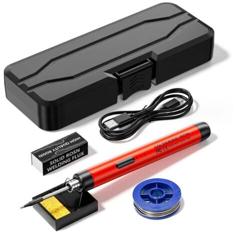 Stylo Fer à Souder USB Intelligent Portable – Multifonction pour Maintenance, Réglage Température 300–450°C, Réparation Composants et Plastiques (1/5)