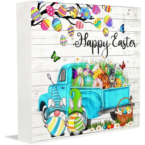 Cadre photo commémoratif en bois, décoration de Pâques pour les futures mamans, panneaux et plaques décoratifs, Saint-Valentin, Fête des Mères, Anniversaire, Anniversaire de mariage (1/5)