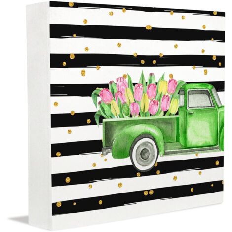 Cadre photo commémoratif en bois, cadeau, accessoires de bureau bohèmes pour les employés de bureau, panneau en bois pour la maison, décoration de bureau ou d'étagère. (1/5)