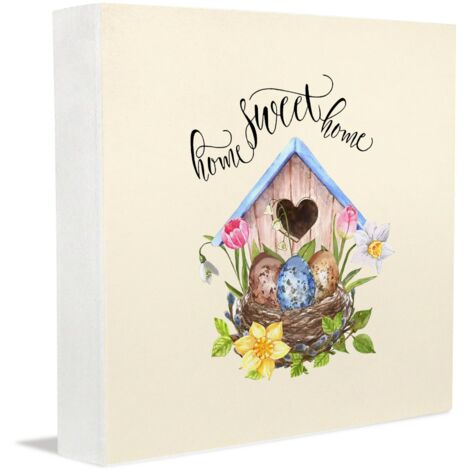 Cadres photo avec photo, petits objets de bureau pour mamans, plaque en bois décorative style ferme, accessoires de bureau (1/5)