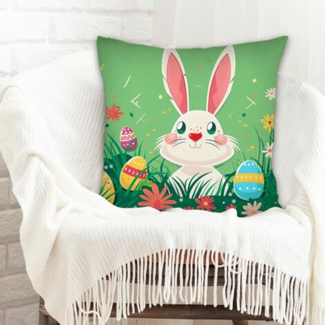 Housse de coussin 45x45 cm carrée incolore pour la Saint-Valentin, mariage, anniversaire, Noël, l'Action de grâce (1/5)