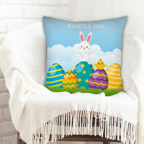 Housses de coussin en polyester résistante lavable en machine pour Noël, la Saint-Valentin, anniversaire (1/5)