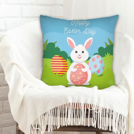Housse de coussin sans coussin 45x45 résistant pour mariage, anniversaire, naissance de bébé (1/5)