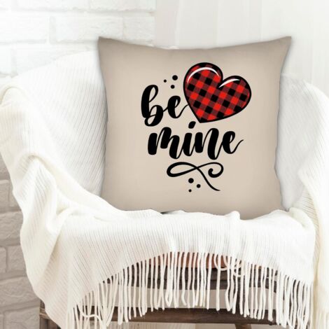 Housse de coussin 45x45 cm en polyester inaltérable pour canapé chambre salon (1/5)