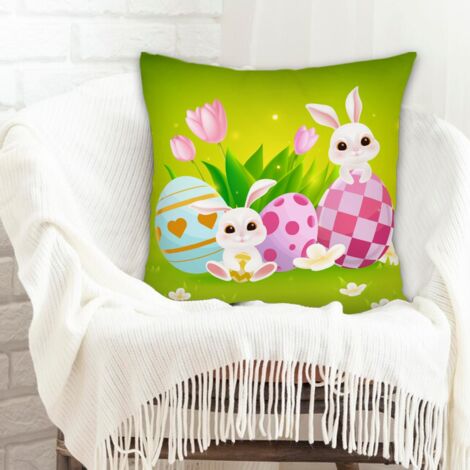Housses de coussin en polyester résistante rustique pour noël action de grâce (1/5)