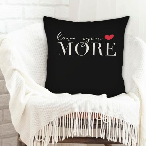 Housses de coussin en polyester résistante lavable pour la Saint-Valentin, mariage, anniversaire (1/5)