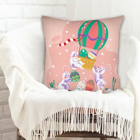 Housse de coussin décorative rustique pour décoration de maison et de chambre la saint-valentin (1/5)