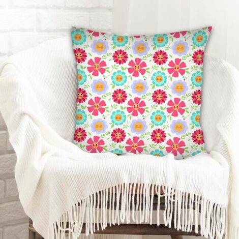 Housse de coussin pour décoration intérieure lavable en machine pour canapé ou lit (1/5)
