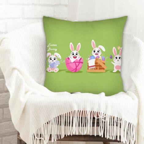Housse de coussin carrée standard 45x45cm maison douce confortable pour canapé chambre à coucher salon décoration de la saint-valentin (1/5)