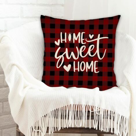 Housse de coussin décorative facile d'entretien pour canapé chambre à coucher salon (1/5)