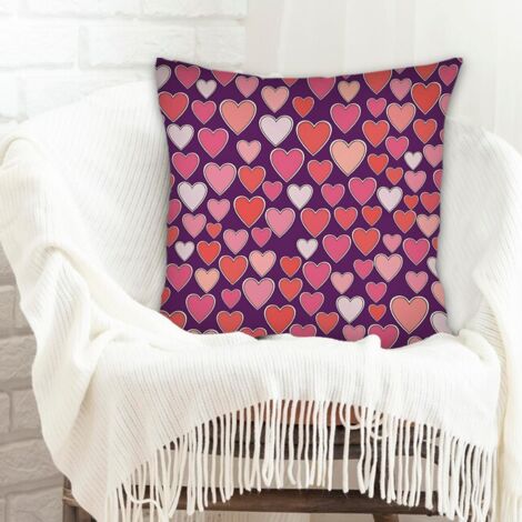 Housse de coussin 45x45 cm en polyester cachée zippée pour noël action de grâce (1/5)