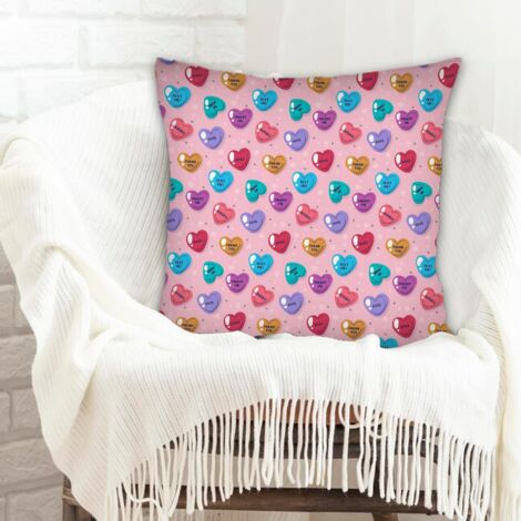 Housse de coussin 45x45 cm carrée résistant aux tachespour salon chambre à coucher (1/5)