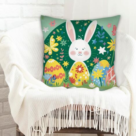 Housse de coussin sans coussin à fermeture éclair invisible pour canapé lit salon chambre à coucher (1/5)