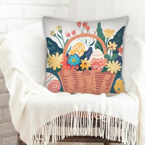 Housse de coussin sans coussin 45x45 rustique pour la Saint-Valentin, la Fête des Mères, anniversaire (1/5)