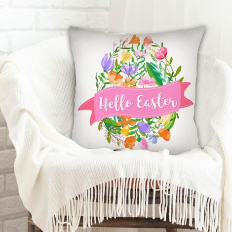 Housse de coussin décorative salon maison douce confortable pour mariage, anniversaire, naissance de bébé (1/5)