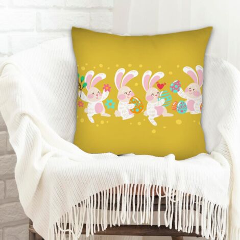 Housses de coussin en polyester résistante rustique pour mariage, anniversaire, la Saint-Valentin, la Fête des Mères (1/5)