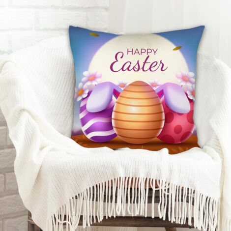 Housse de coussin carrée standard 45x45cm lavable en machine pour mari femme anniversaire (1/5)