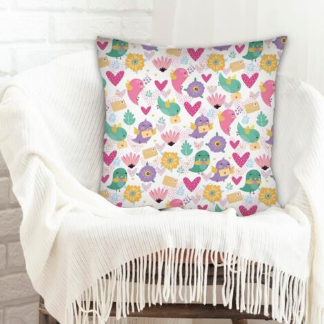 Housse de coussin moderne design cachée zippée pour canapé ou lit décoration de la saint-valentin (1/5)