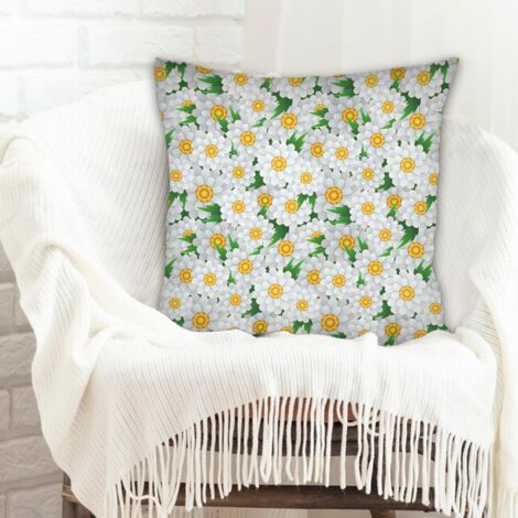 Housse de coussin 45x45 cm en polyester doux et respirant pour canapé chambre à coucher salon décoration de la saint-valentin (1/5)