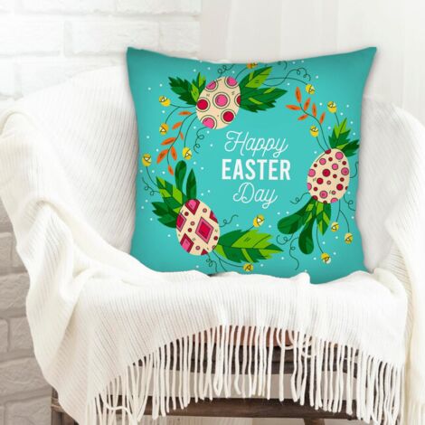 Housse de coussin pour canapé rustique pour cadeau de famille pour la Fête des Mères la Fête des Pères anniversaire mariage (1/5)