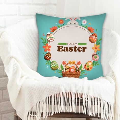 Housse de coussin décorative salon facile d'entretien pour anniversaire, la Saint-Valentin, Noël (1/5)