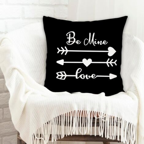 Housse de coussin sans coussin 45x45 facile d'entretien pour chambre à coucher salon décoration de la saint-valentin (1/5)