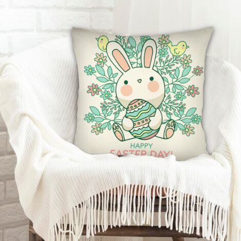 Housse de coussin décorative à la mode pour la maison résistant aux tachespour mariage, anniversaire, naissance de bébé (1/5)