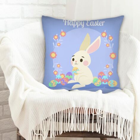 Housse de coussin carrée standard 45x45cm cachée zippée pour Noël, la Saint-Valentin, anniversaire (1/5)