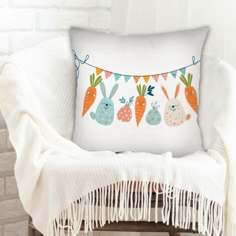Housse de coussin sans coussin doux et respirant pour couple mère père famille amis amoureux animaux de compagnie (1/5)
