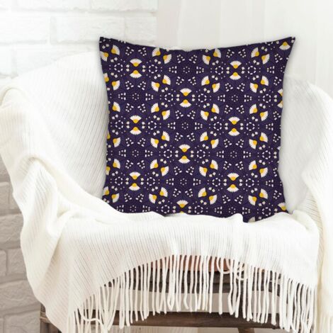 Housse de coussin carrée standard 45x45cm élégant pour canapé chambre salon (1/5)