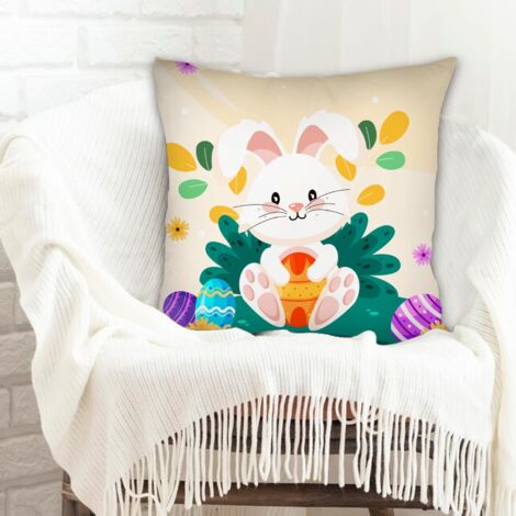 Housse de coussin décorative solide pour décoration de maison et de chambre à coucher de la saint-valentin (1/5)
